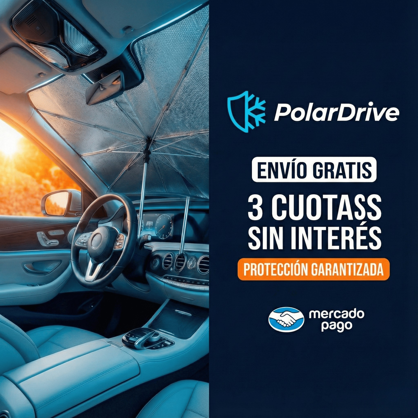 Parasol Plegable Pro con Protección UV para Auto